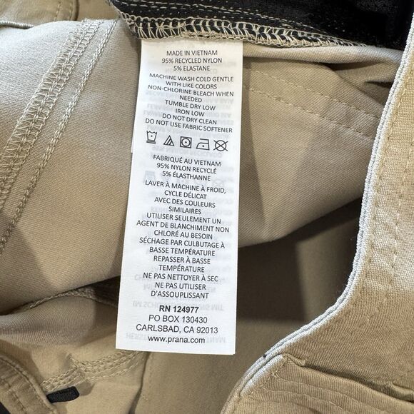 Prana Brion Short II Mens 38 Beige Standard Fit 11” Casual Everyday Stretchy EUC - Picture 10 of 12